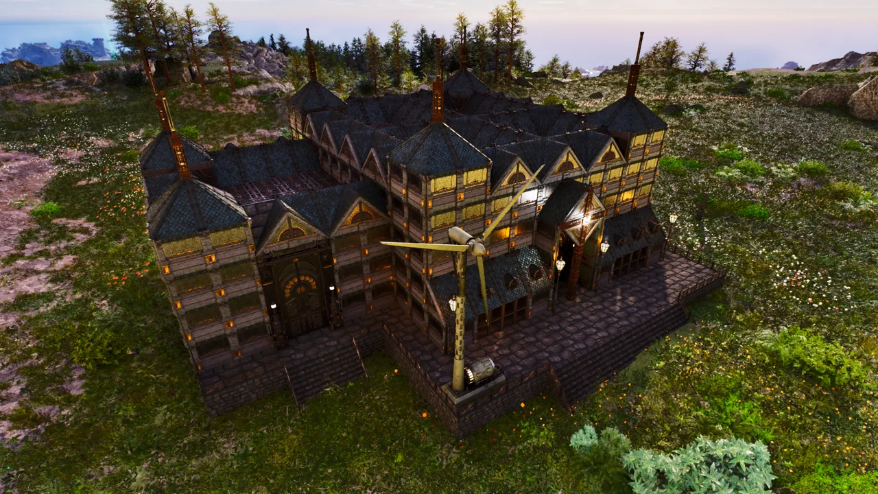 Steampunk style base view 1