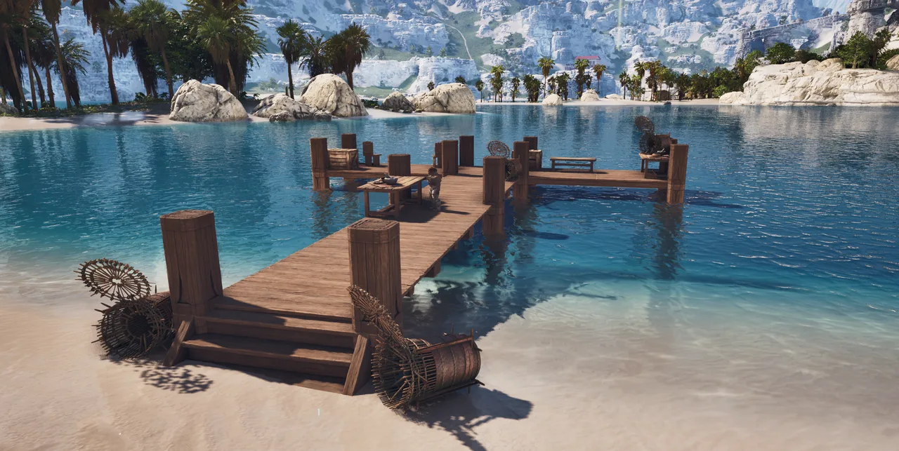 Wooden Fishing Pier view 1
