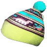 Blue-Ball Winter Beanie