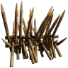 Wood Spike Wall